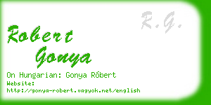 robert gonya business card